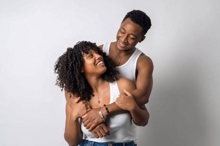 NYC couple editorial portrait