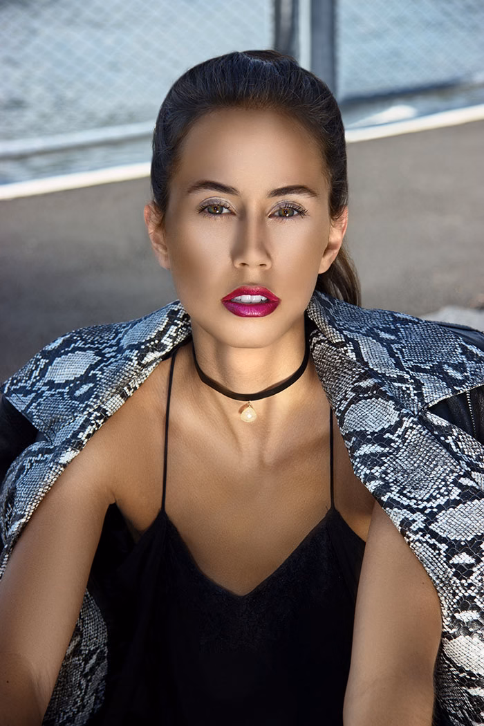 Model headshot for fashion portfolio