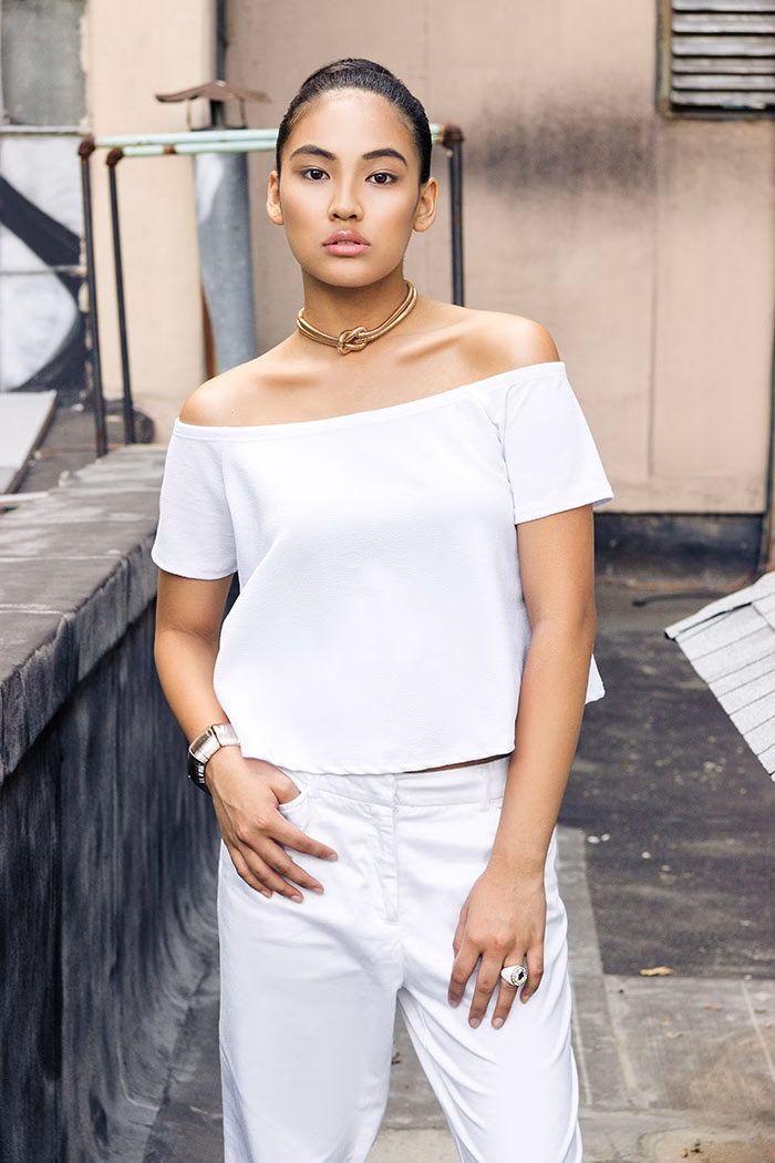 Female model portrait for campaign